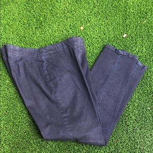 Talbots slim ankle side zip denim pant